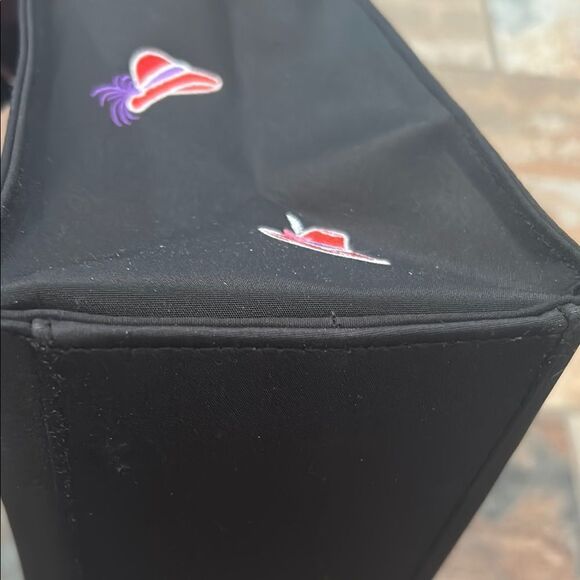 Embroidered Black Handbag - Picture 10 of 11